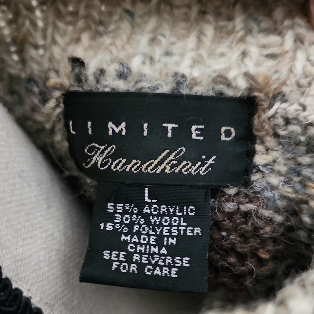 Limited Elegant Patchwork Turtleneck Sweater - image 2